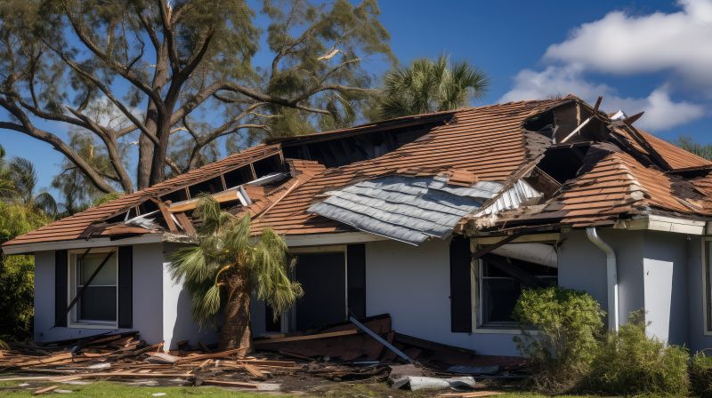 Damaged Roof Replacement