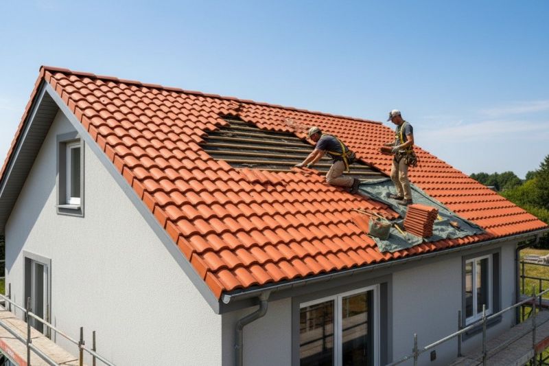 Clay Roof Leak Repair detail