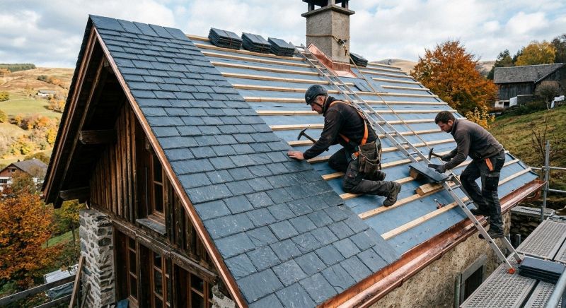 Slate Roof Construction detail