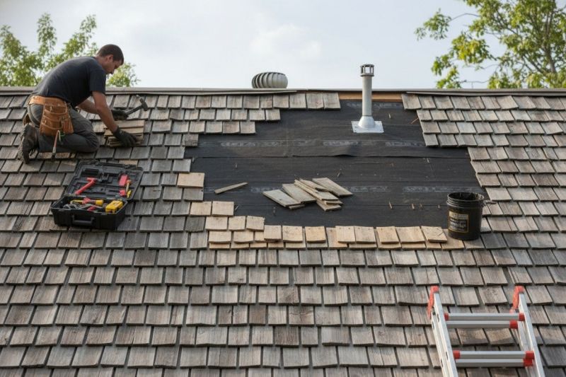 Wood Shake Roof Repair