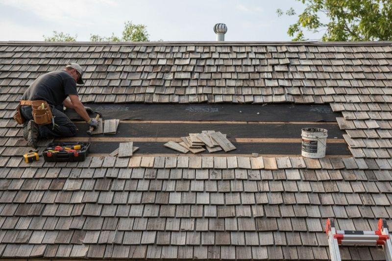 Wood Shake Roof Repair